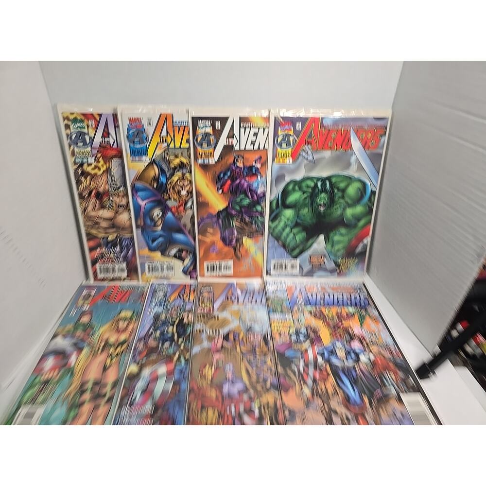 The Avengers (1996–1997) Comic Lot (8) #1-4,7–9,11 Marvel Comics Heroes Reborn